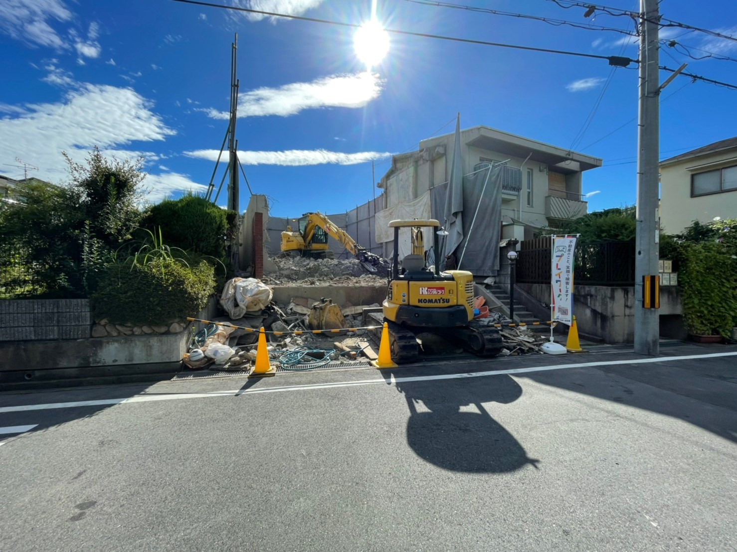 【解体工事写真】和泉市鶴山台1丁目の古家を解体中です④(^^...の画像