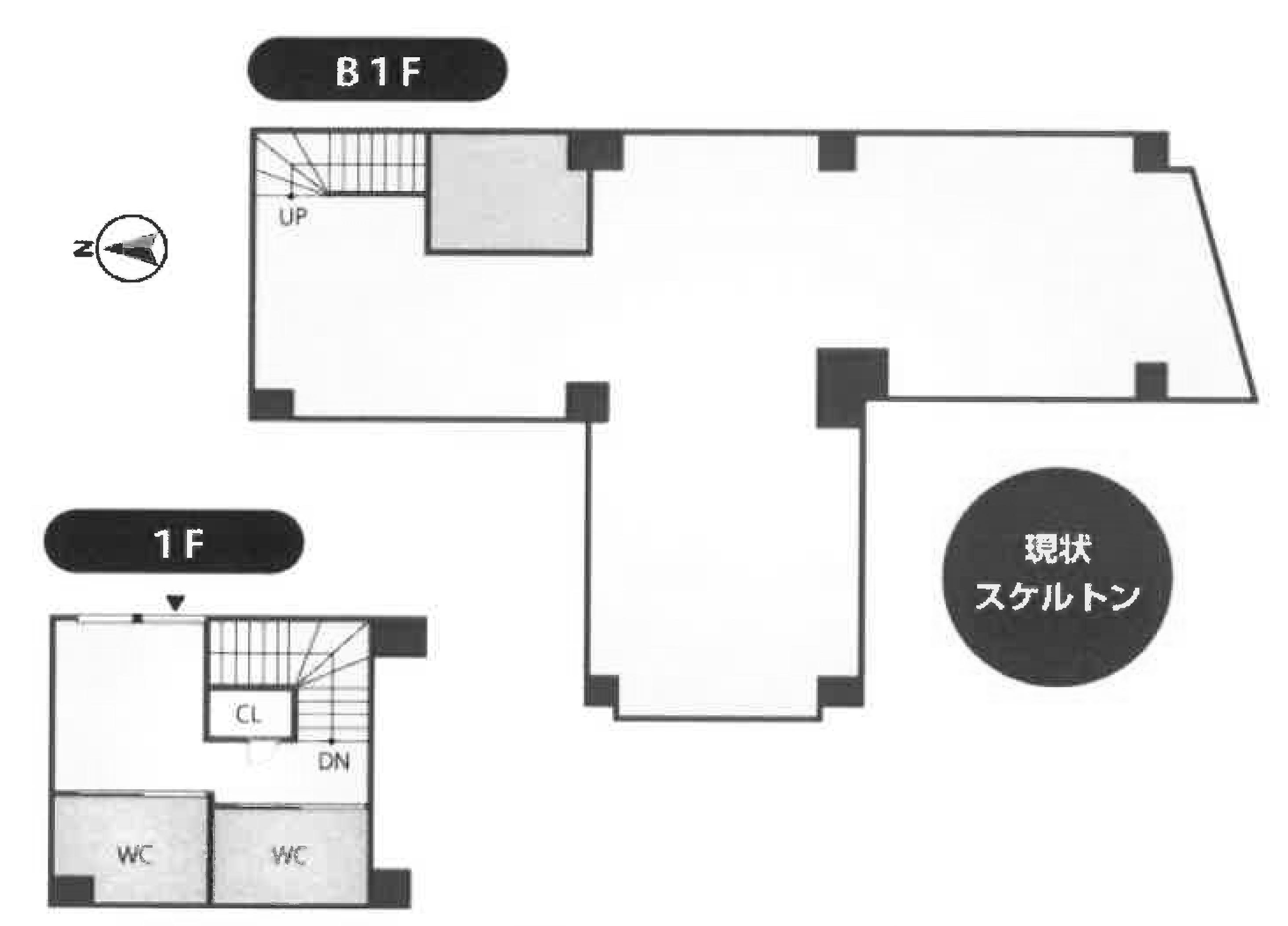 生田新道沿いのスケルトン店舗の紹介の画像