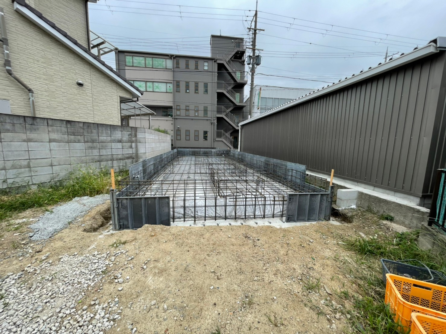 【和泉市太町の注文建築】基礎型枠が入りました～(^^♪の画像