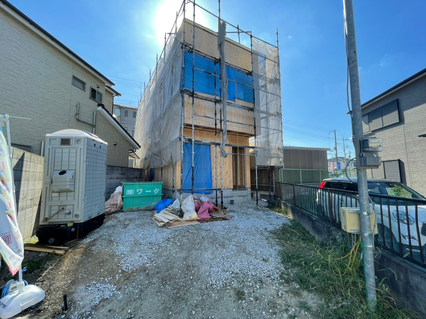 【和泉市太町の注文建築】上棟（棟上げ）しました～(^^♪の画像