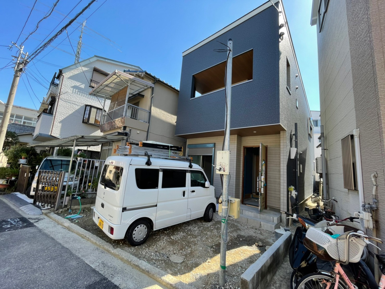 【上野芝向ヶ丘町の注文建築】もうすぐ完成です～(^^♪の画像