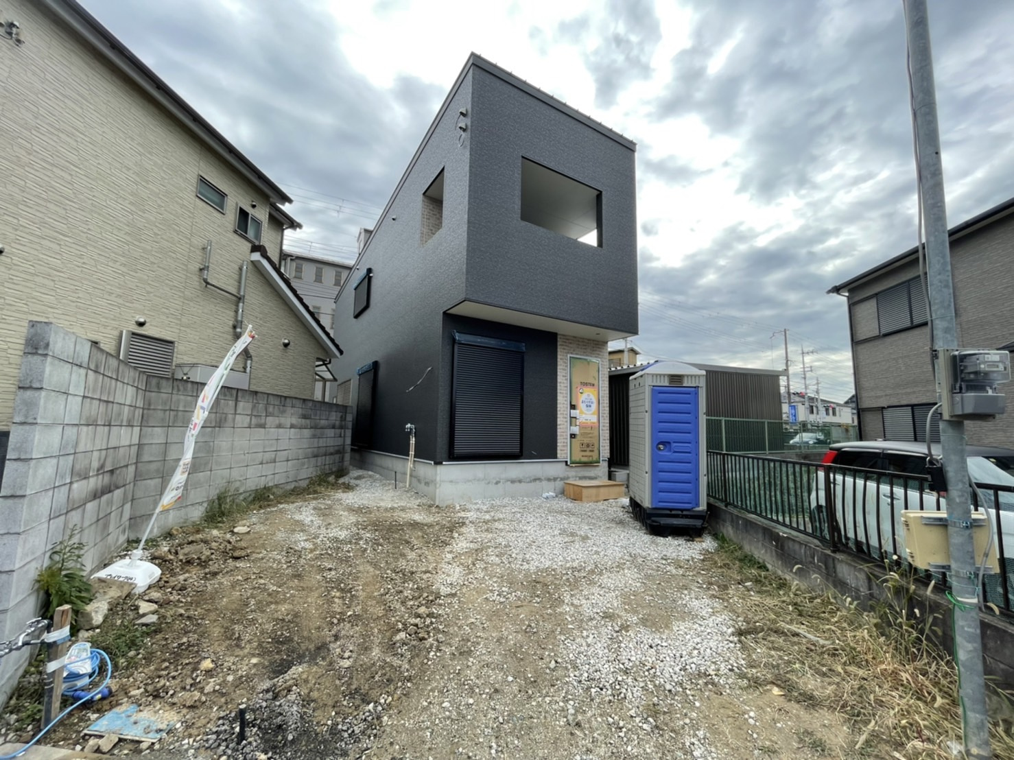 【和泉市太町の注文建築】足場が外れました(^^)vの画像