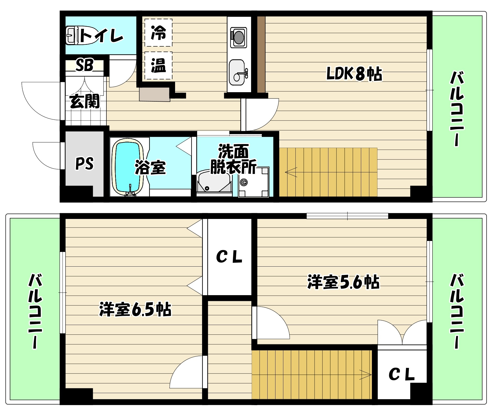 メゾネットタイプのお部屋がある物件の画像