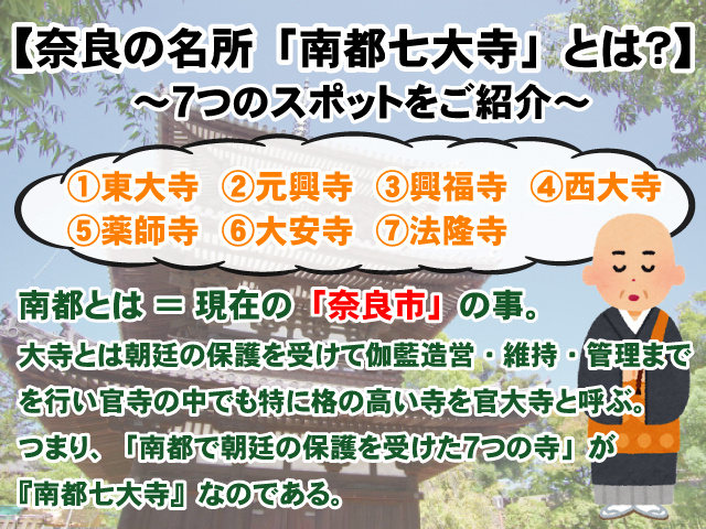 【奈良の名所「南都七大寺」とは？】7つのスポットをご紹介！の画像
