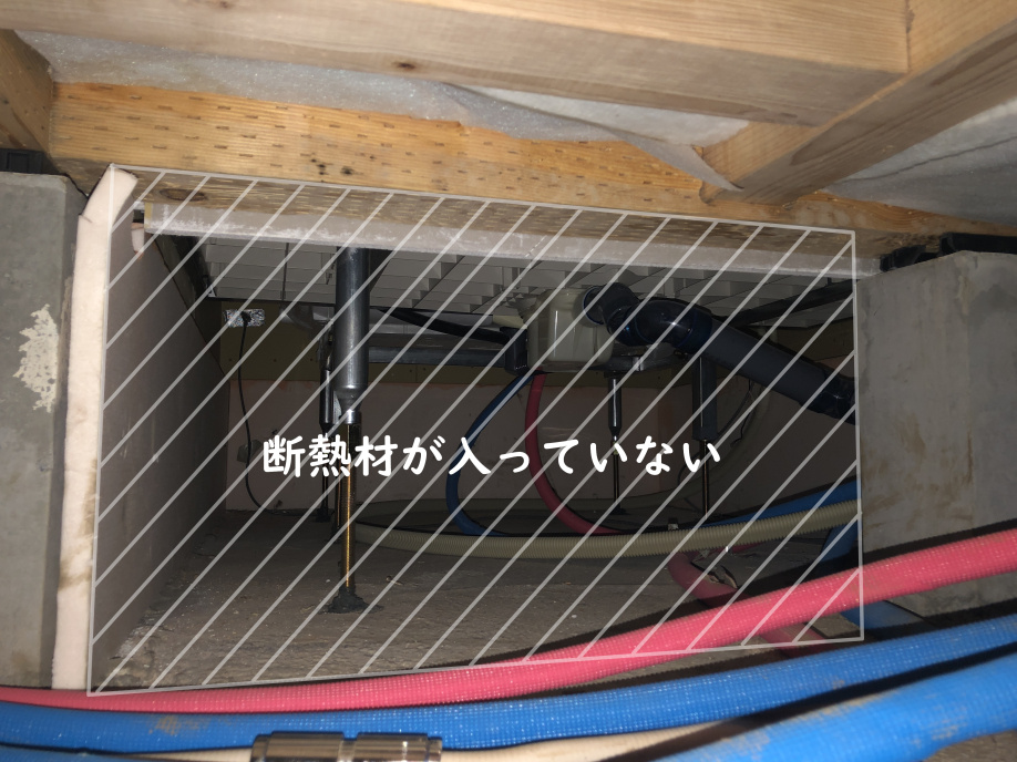 一戸建てはなぜ寒い？暖かくする方法ありますよ②床下にある断熱...の画像