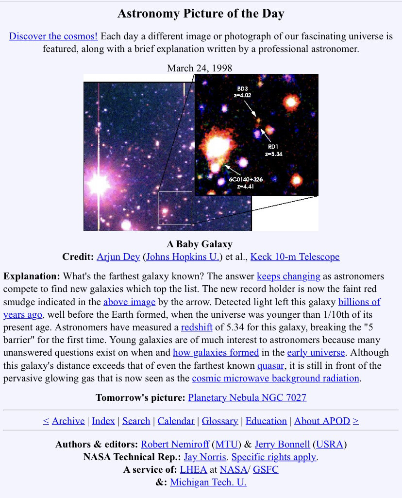 ＊自分が生まれた日のNASA＊の画像