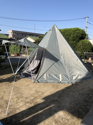 「家キャンプ」の画像