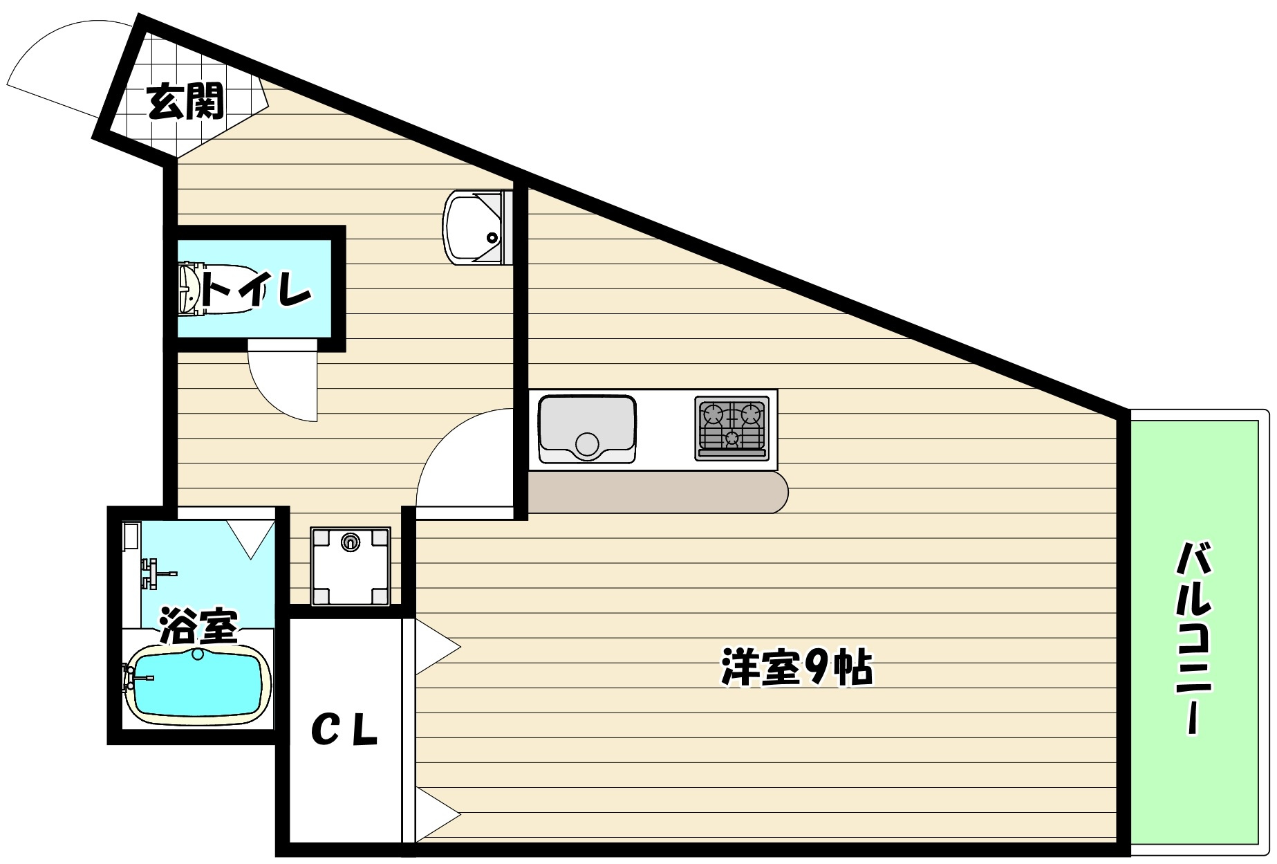 明るい角部屋　室内大変キレイです☺の画像