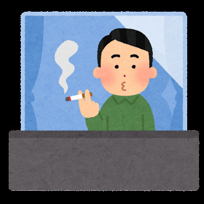 バルコニーでの喫煙は禁止というところがほとんどです！の画像