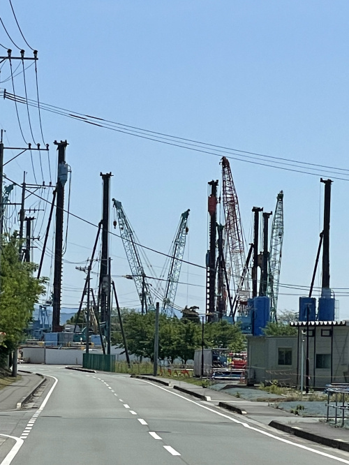 TSMC工場予定地の工事が進んでいます　熊本　菊陽町の画像