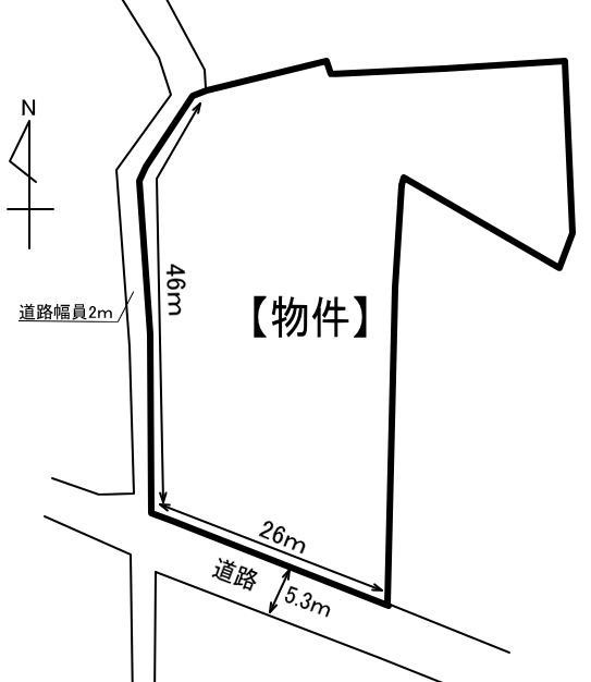 【売土地】袋井市西ヶ崎の画像