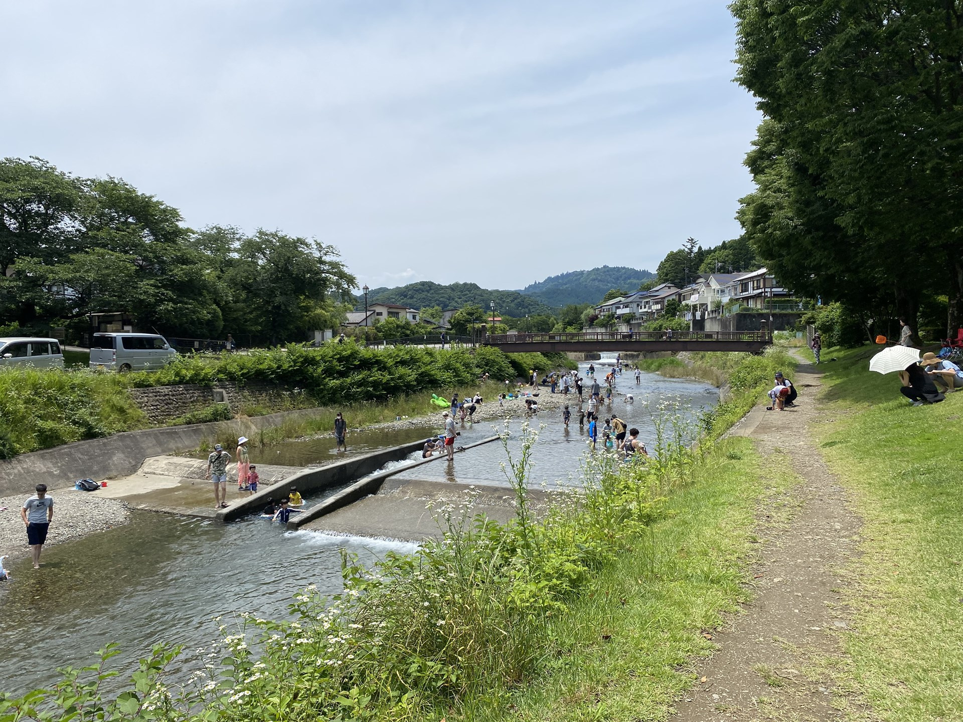 川遊び日和「陵南公園」の画像