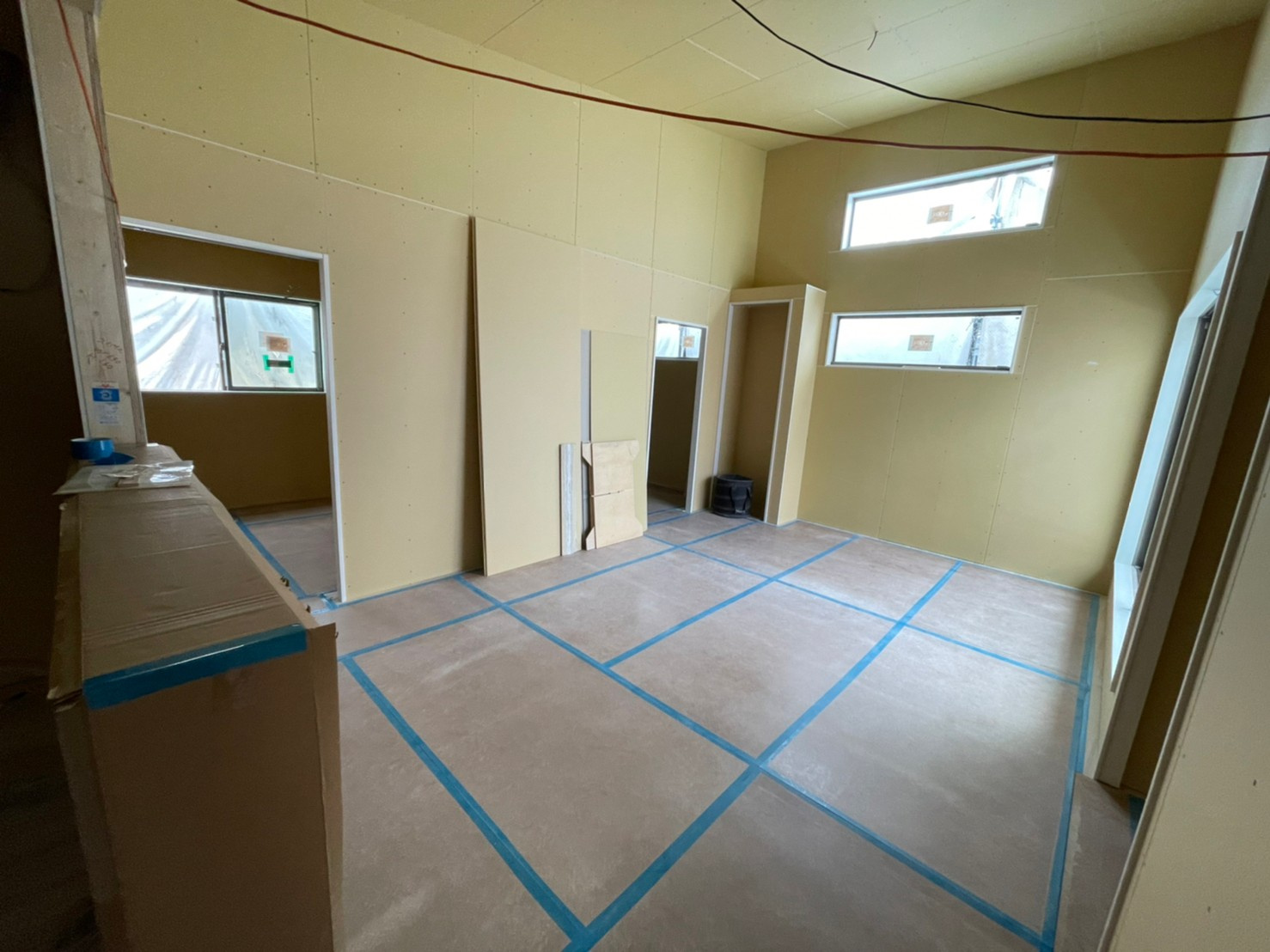【新築請負工事】建築工事中の室内を撮影しました(^^)/の画像