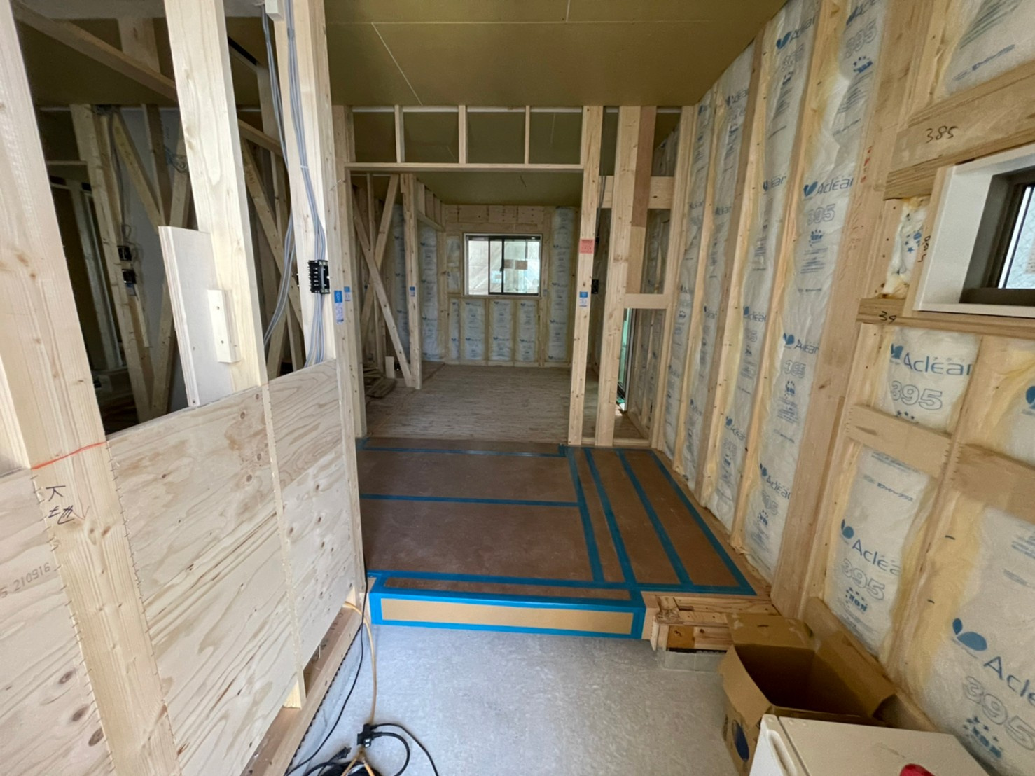 【新築請負工事】建築工事中の室内を撮影しました(^^)vの画像