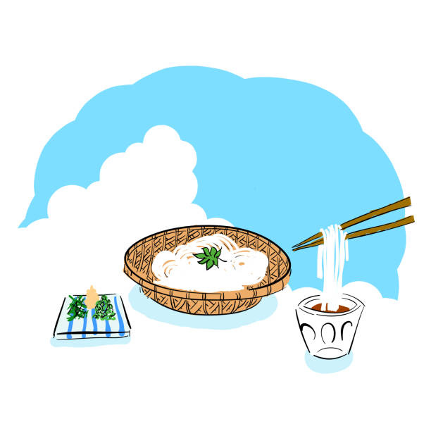 夏は素麺の画像