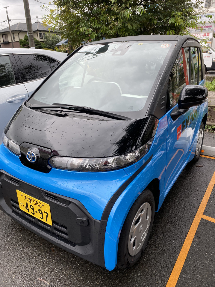 電気自動車のカーシェアリングの画像