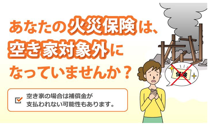 「空家」と「火災保険」の画像