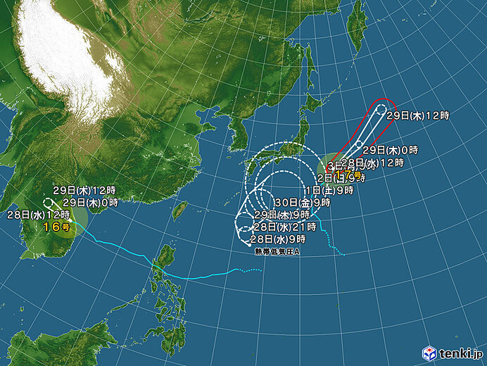 台風18号？の画像