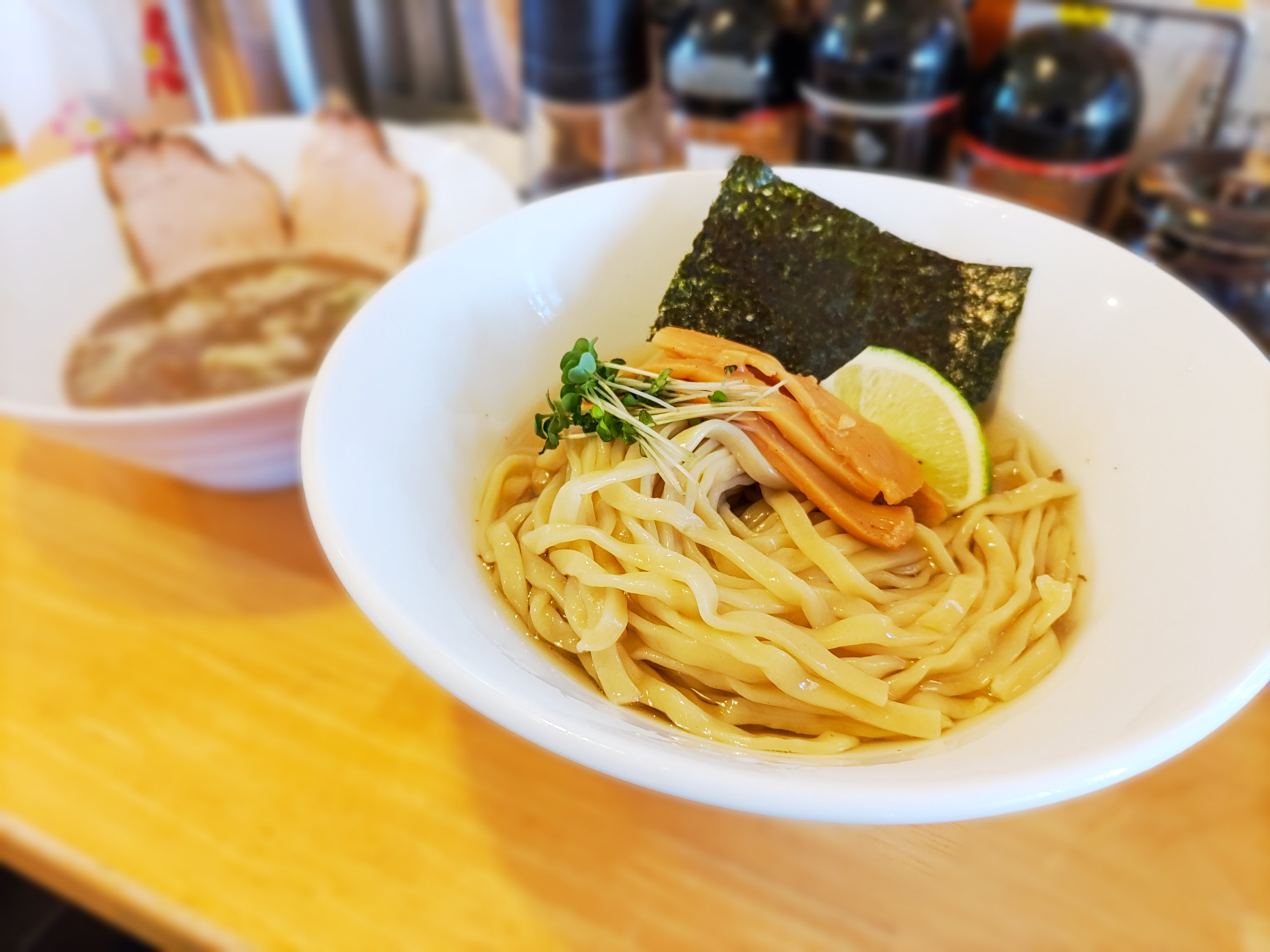 椿参道のラーメン屋さん。期間限定メニューのサンマ昆布潮つけ麺...の画像