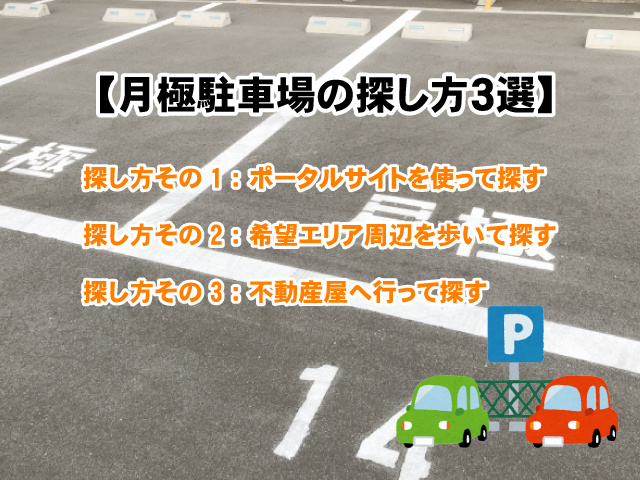 【月極駐車場の探し方3選 】失敗しない為の探すときのポイントの画像