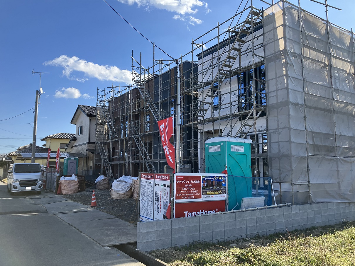 建築工事の進捗（錦町江栗1丁目）の画像