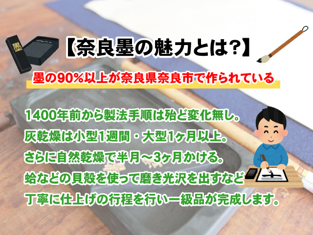【奈良墨の魅力とは？】特徴や歴史など交えてご紹介の画像