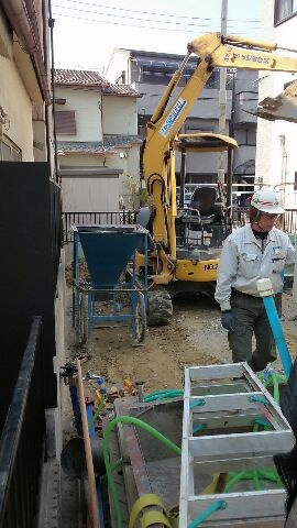 摂津市三島３丁目で杭工事始まりました！の画像