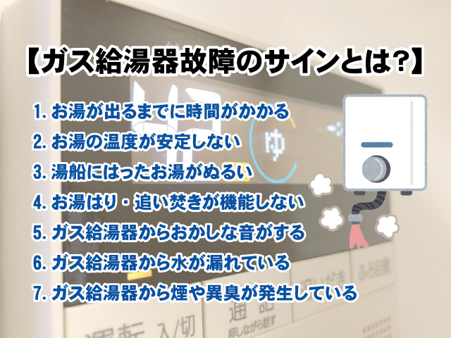 【ガス給湯器故障のサインとは？】交換の目安や注意点の画像