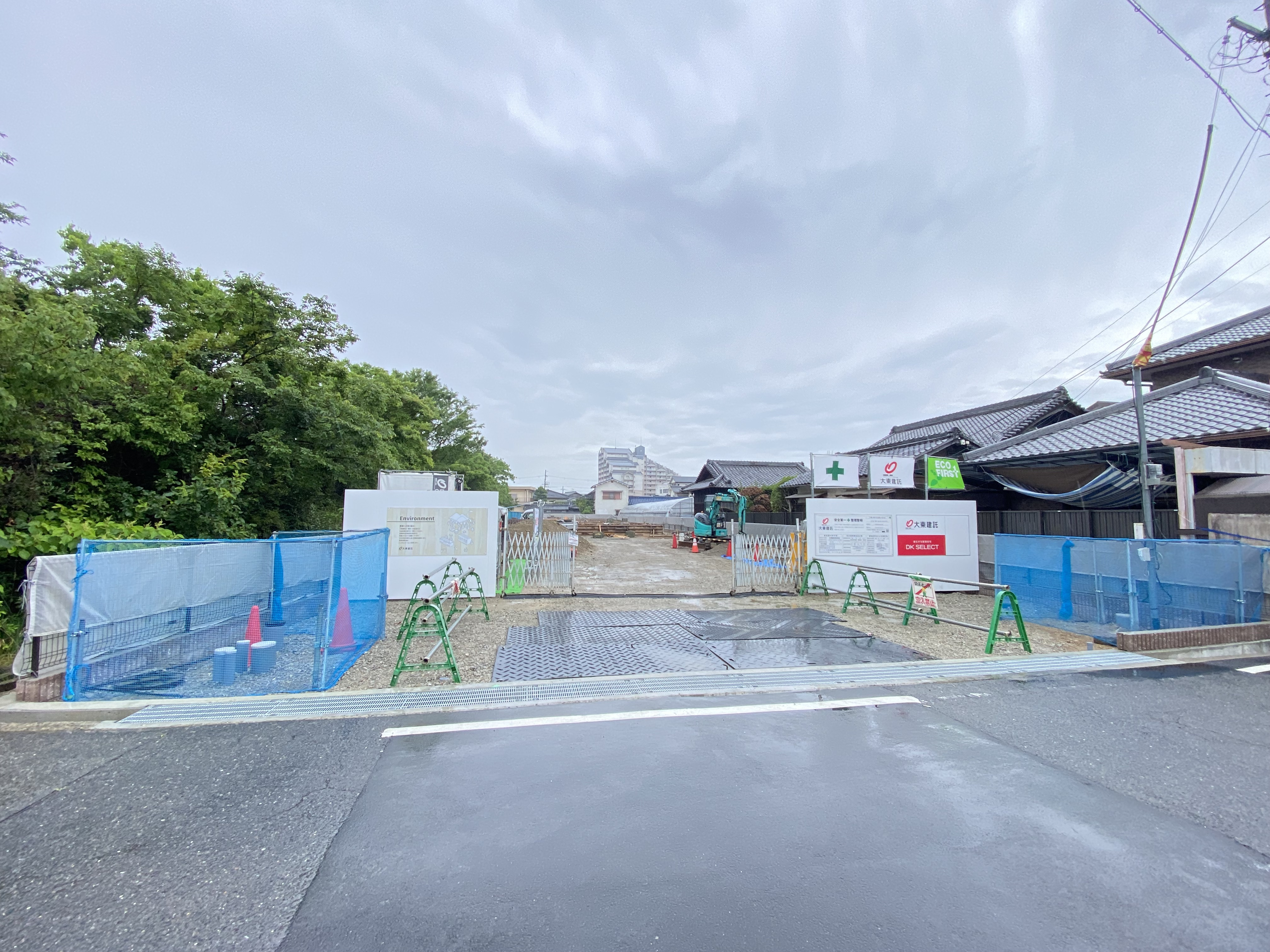 貝塚市で新築建築が始まる。の画像