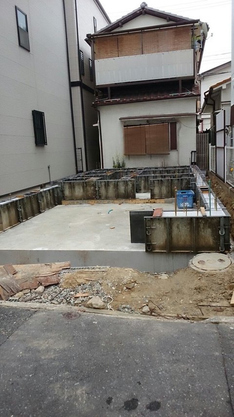 南正雀１丁目基礎工事の画像