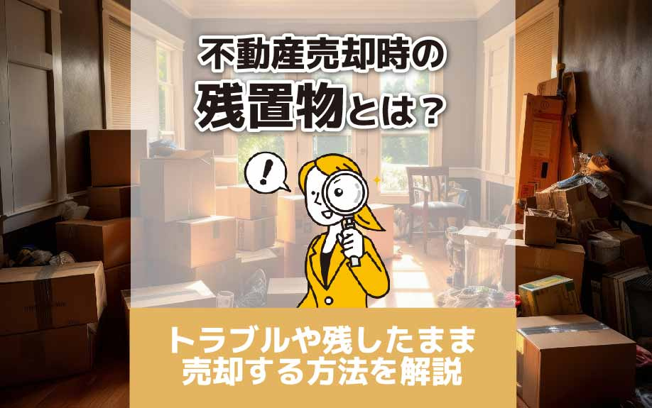 不動産売却時の残置物とは？トラブルや残したまま売却する方法を解説 
