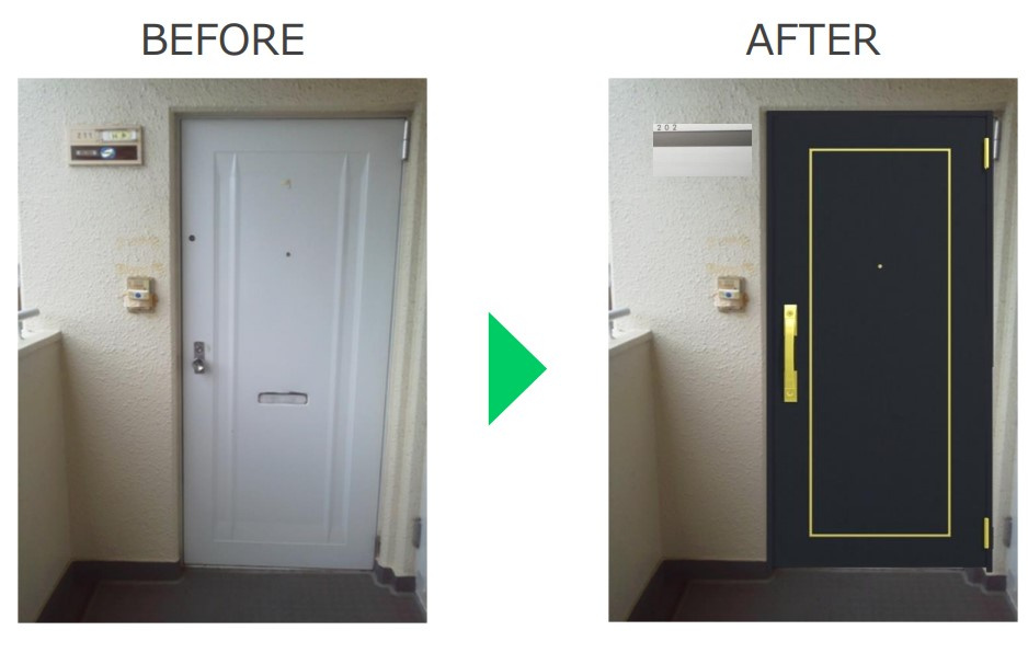 「玄関ドアの交換が今ならお得にできます」の画像