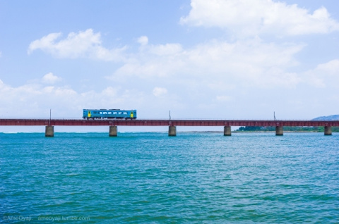 海の横をガタンゴトン♪の画像