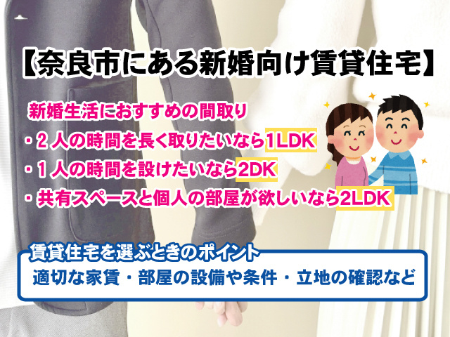 【奈良市にある新婚向け賃貸住宅の選び方】メリット・デメリット交えて解説の画像