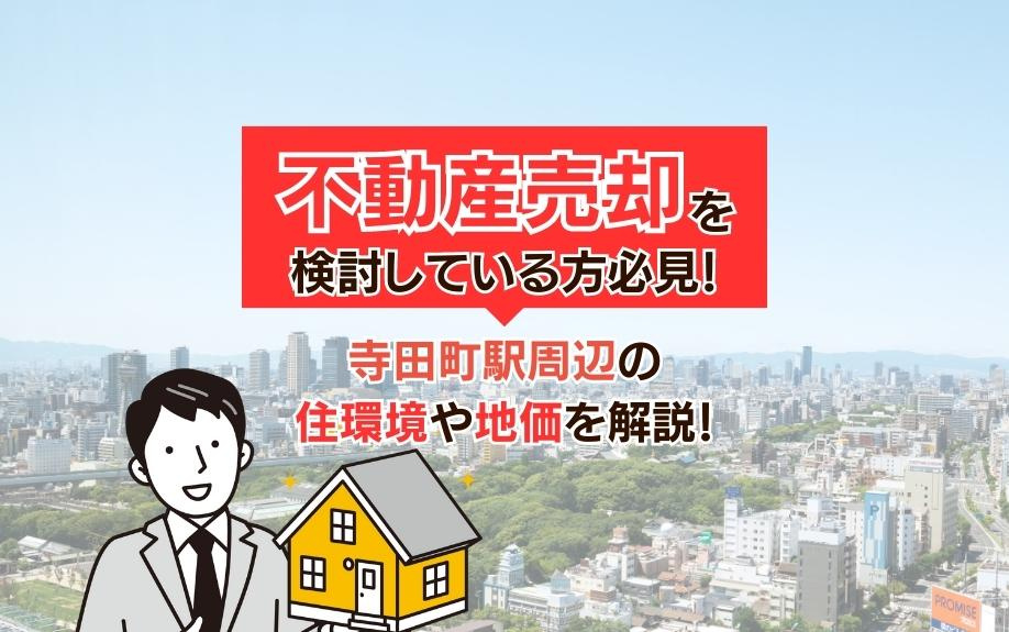 不動産売却を検討している方必見！寺田町駅周辺の住環境や地価を...の画像