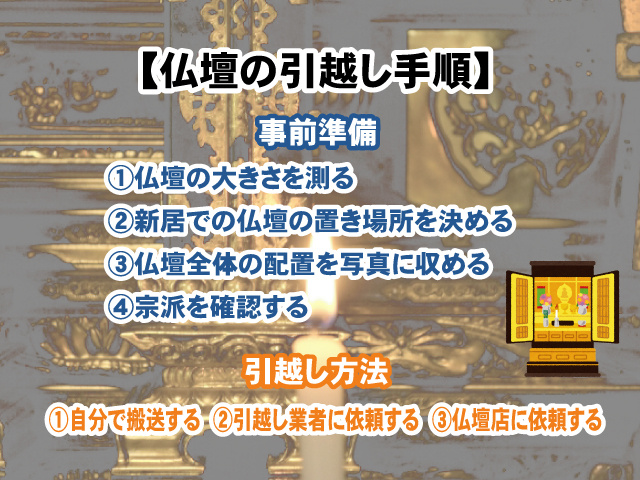 【仏壇の引越し手順】移動方法や供養の魂抜きはどうする？の画像