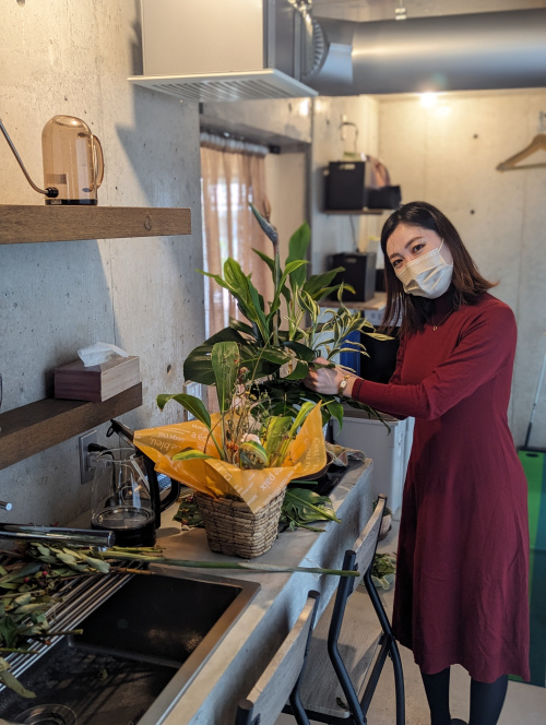 ドライフラワーへの画像
