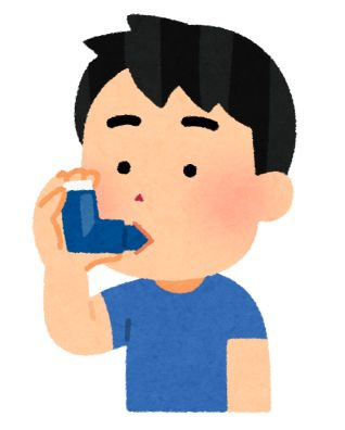 咳喘息との闘いの画像