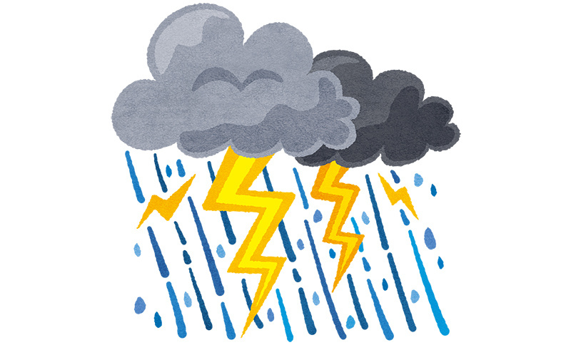 雷雨の画像