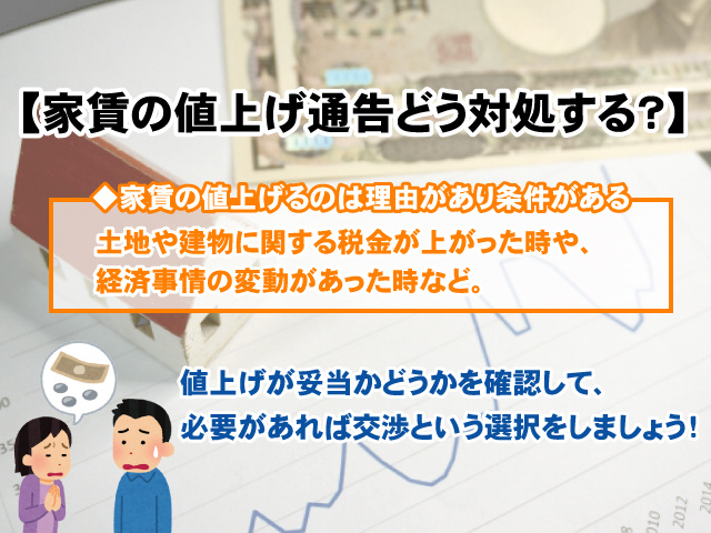 【家賃の値上げ通告どう対処する？】拒否や交渉は可能なのか解説の画像