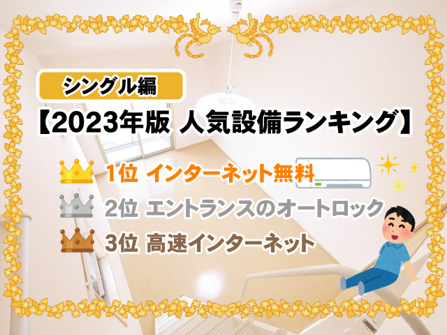 【2023年版 シングル編】賃貸住宅にあると嬉しい人気設備ランキングの画像