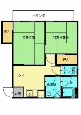 「トミーハイツ２０１　土呂駅徒歩８分　２Dk」の画像
