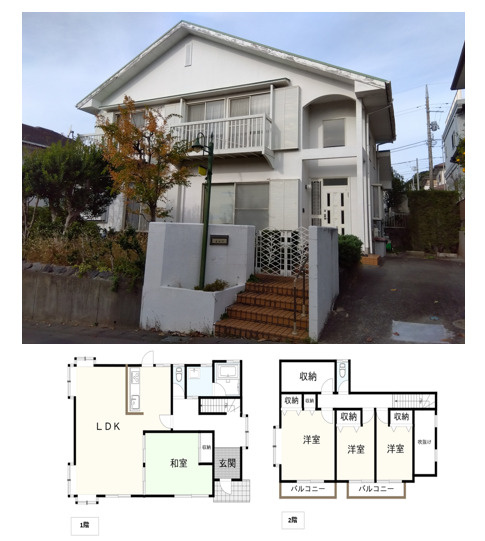 三島市のおすすめ不動産情報。三島市三恵台にある白い外観の中古...の画像