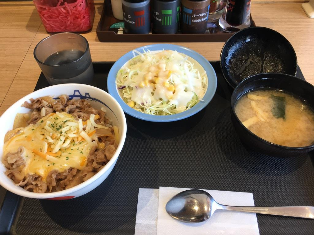 松屋 チーズ牛めしランチセット　【ホームメイトFC大船駅前店...の画像
