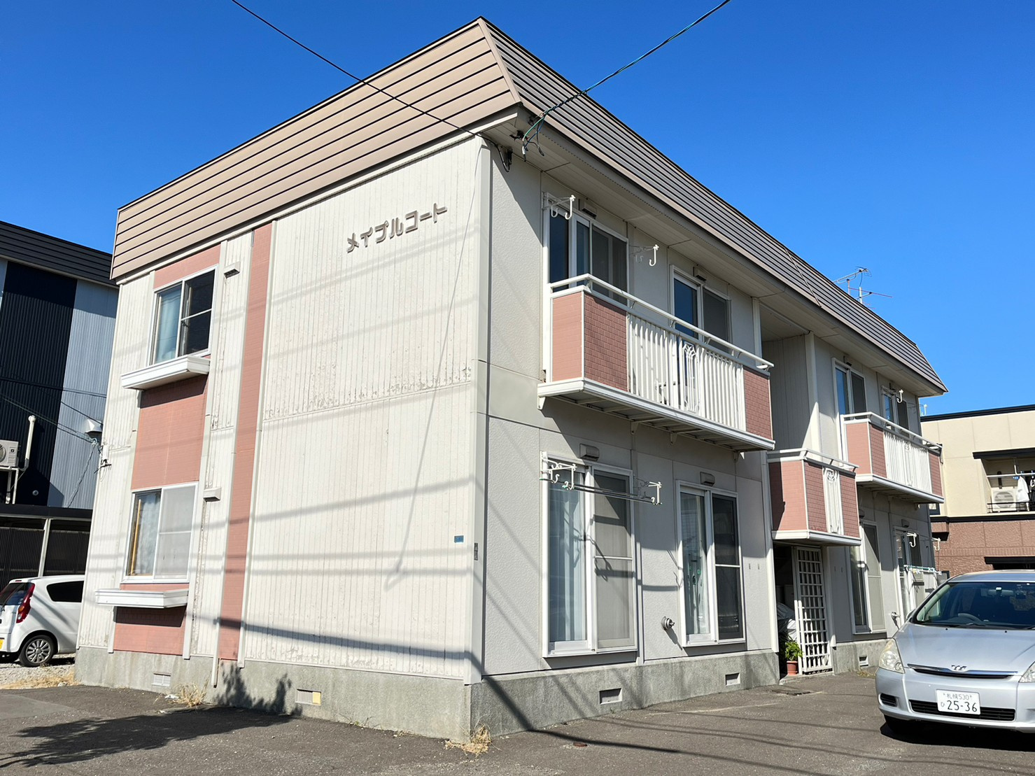 【メイプルコート】家賃37,000円の2LDK！最上階角部屋...の画像