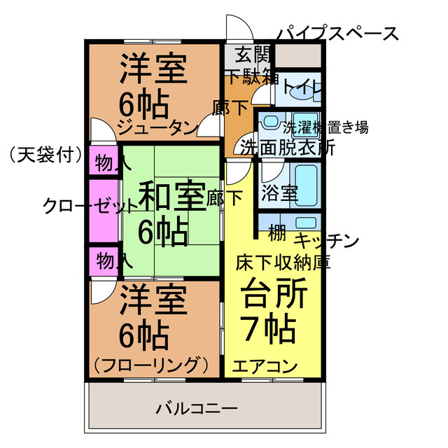 お部屋の間取り図に登場する「ＭＢ」「ＰＳ」「ＣＬ」「Ｓ」・・...の画像