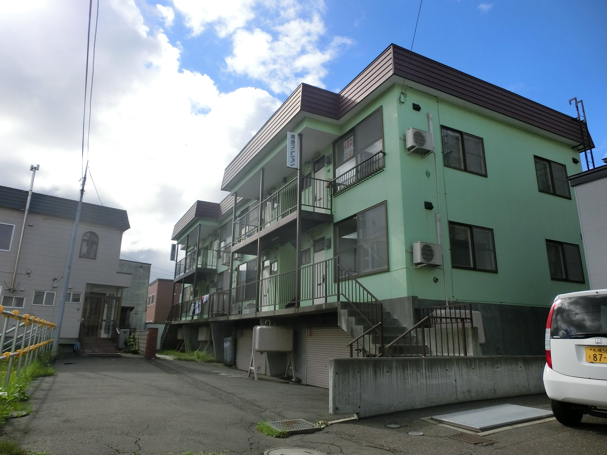 【渡邊マンション】ペット相談可能・エアコン付き2LDK！の画像