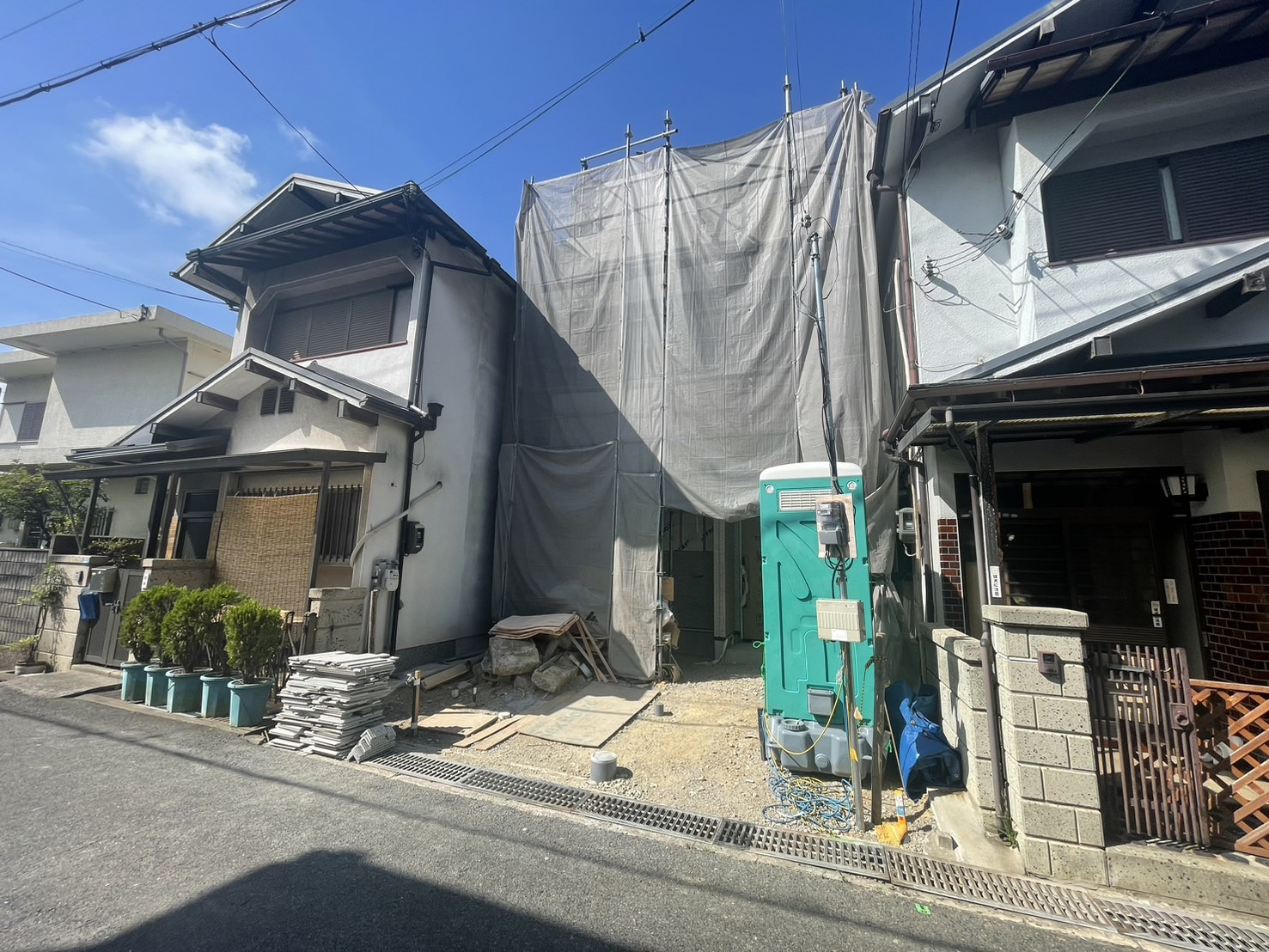 【新築建売⑤】泉大津市下条町の建築写真更新です(^^)vの画像