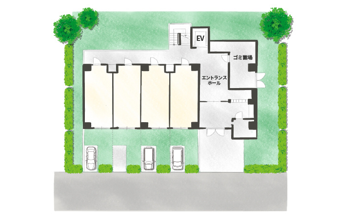                 一戸建てのような雰囲気も楽しめる？マンションの1階住戸の住み心地って、どうなのでしょう。		の画像