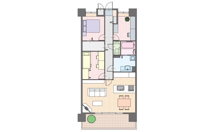                 マンションの中住戸の魅力を探る		の画像